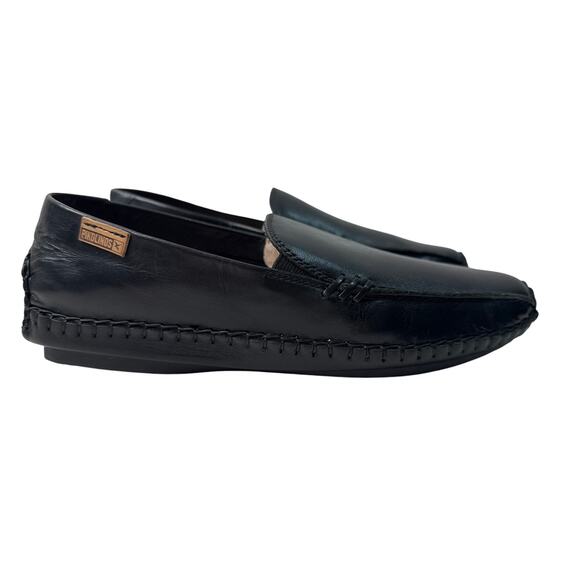 Pikolinos Moccasin Loafer Jerez Slip On Flat Casual Women's EU38 Leather Black - Picture 3 of 10